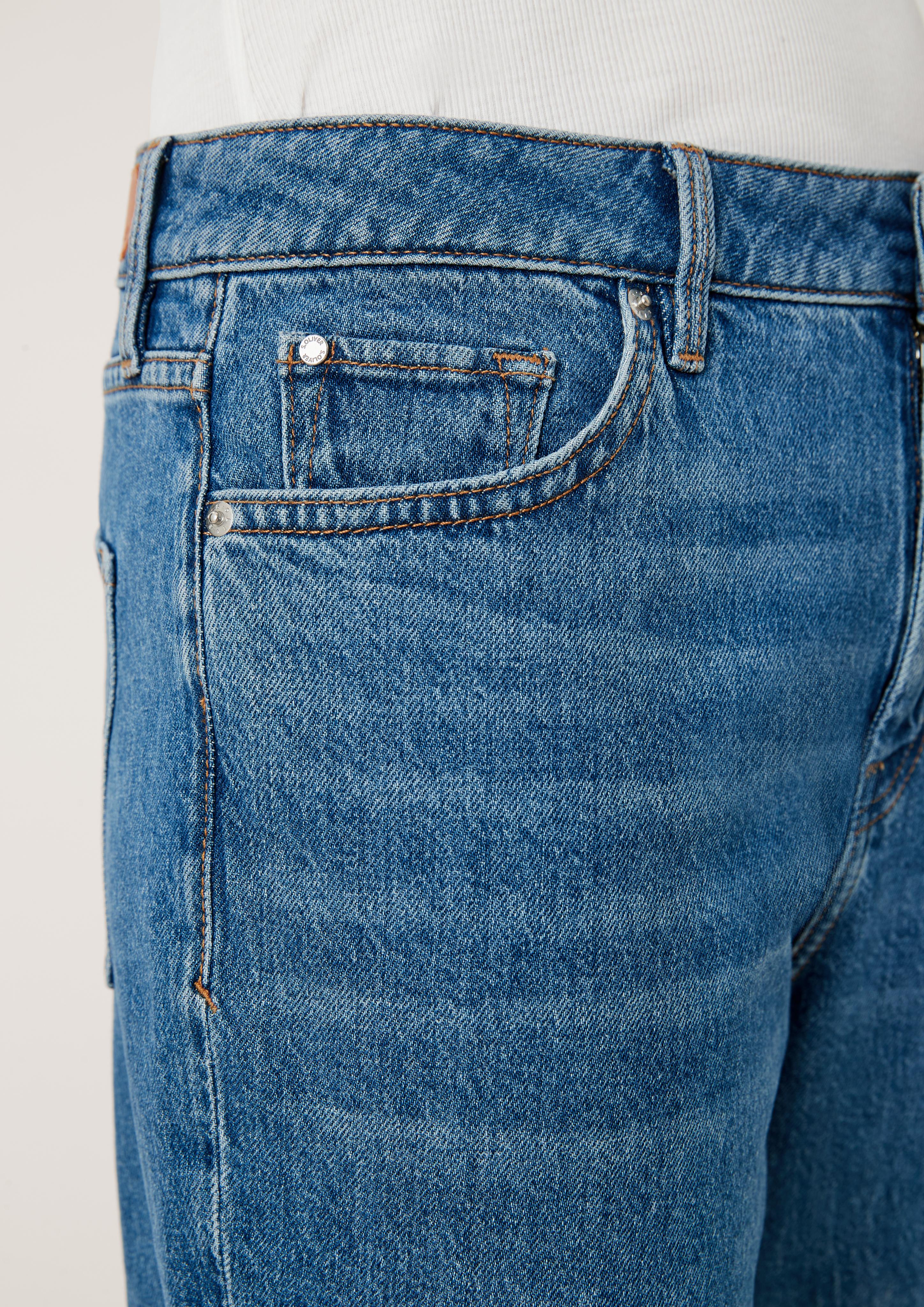 Cropped-Jeans / Regular Fit / Mid Rise / Straight Leg  2115878-54Z4