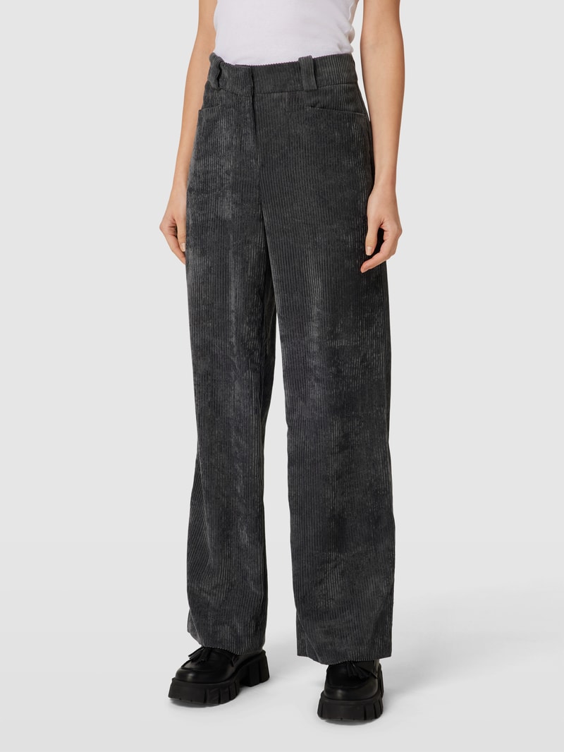 Cordhose mit Eingrifftaschen in anthrazit