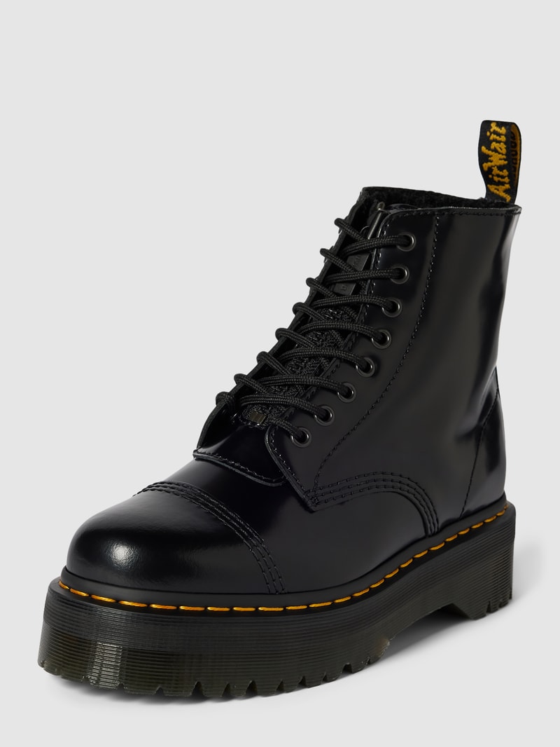 Stiefel mit Plateausohle Modell 'Sinclair' in schwarz