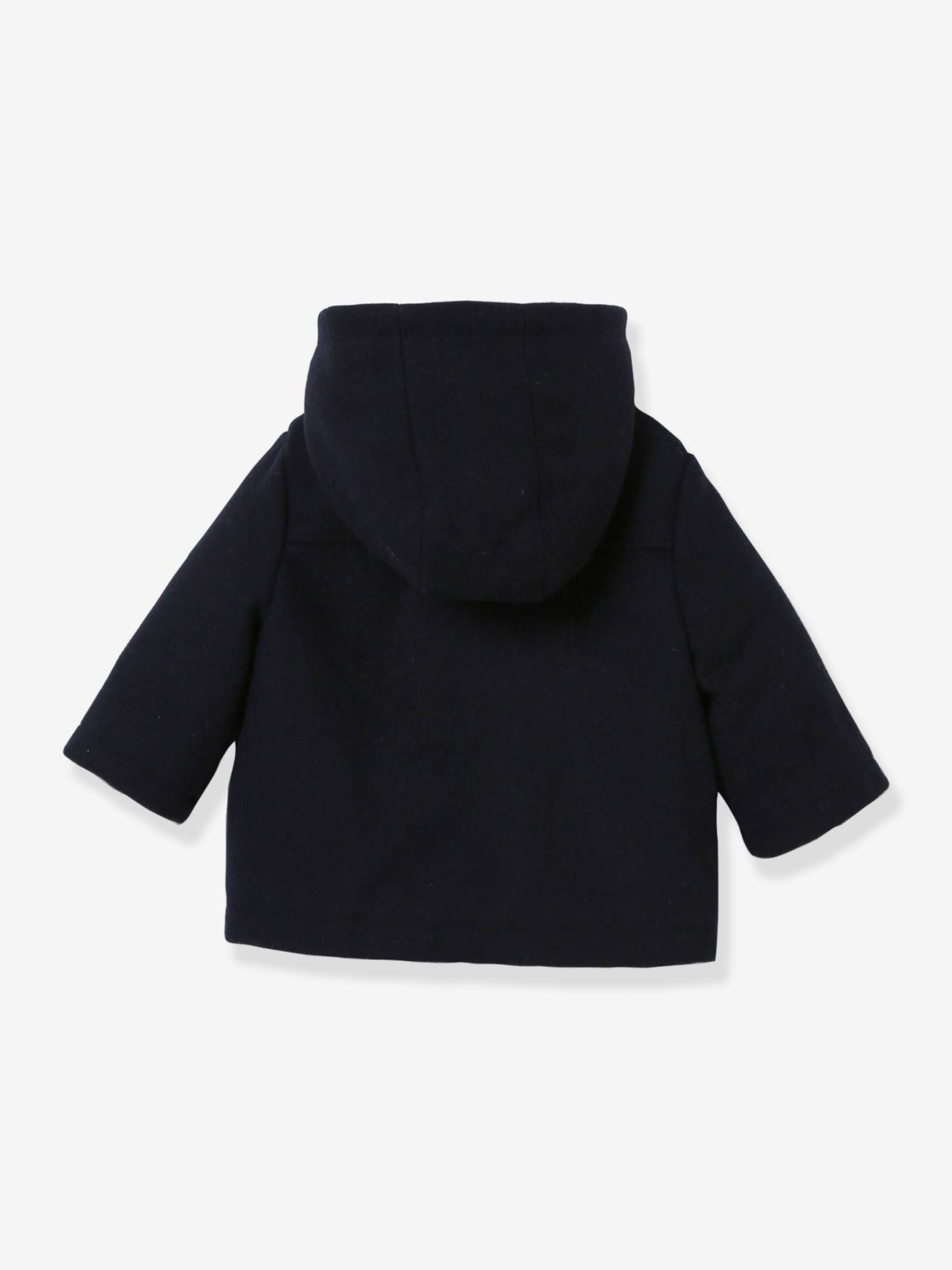 Manteau bébé CYRILLUS en laine majoritaire marine