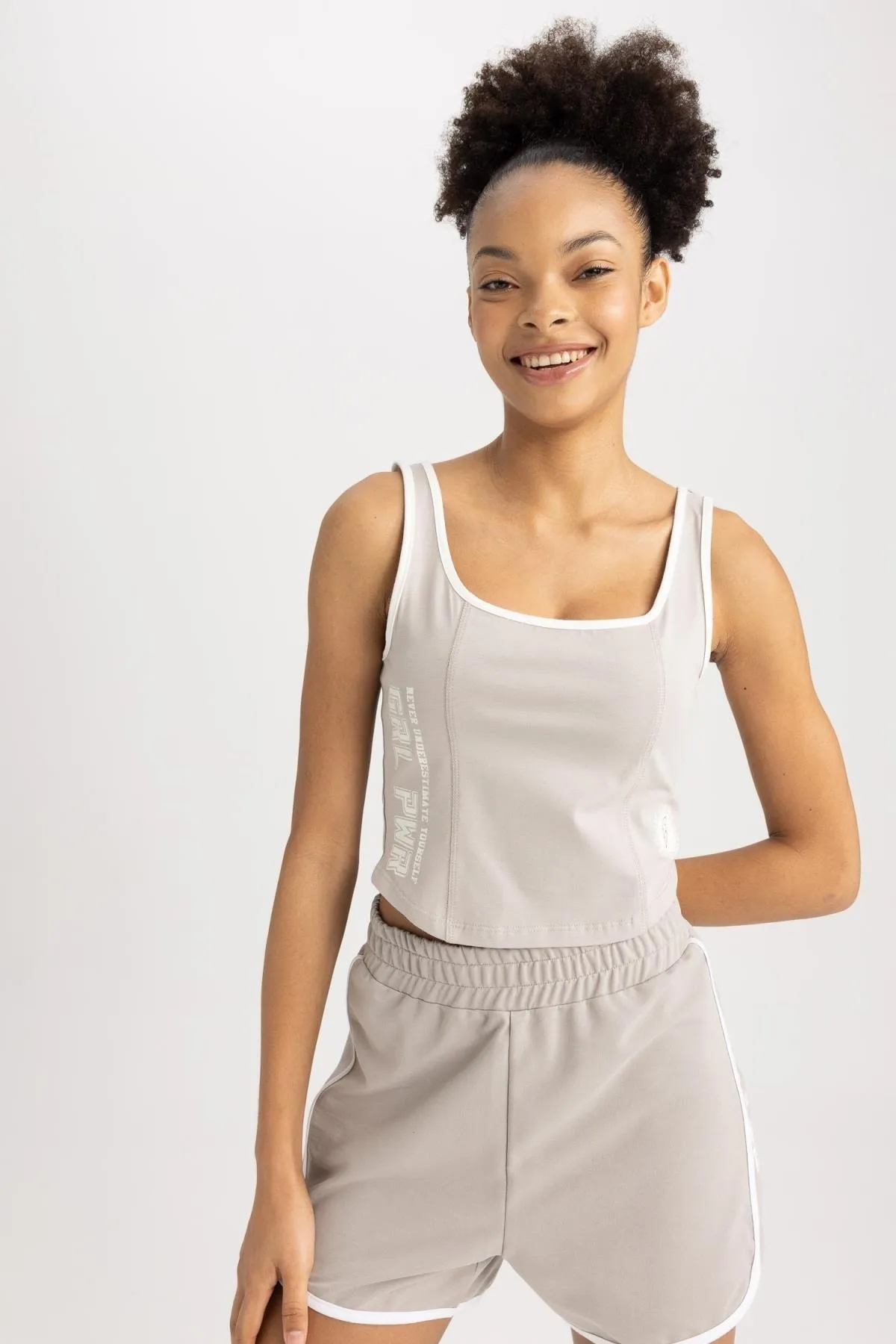 DeFacto  Passform Crop Top Athlete Cotton Athlete A1844ax23sm