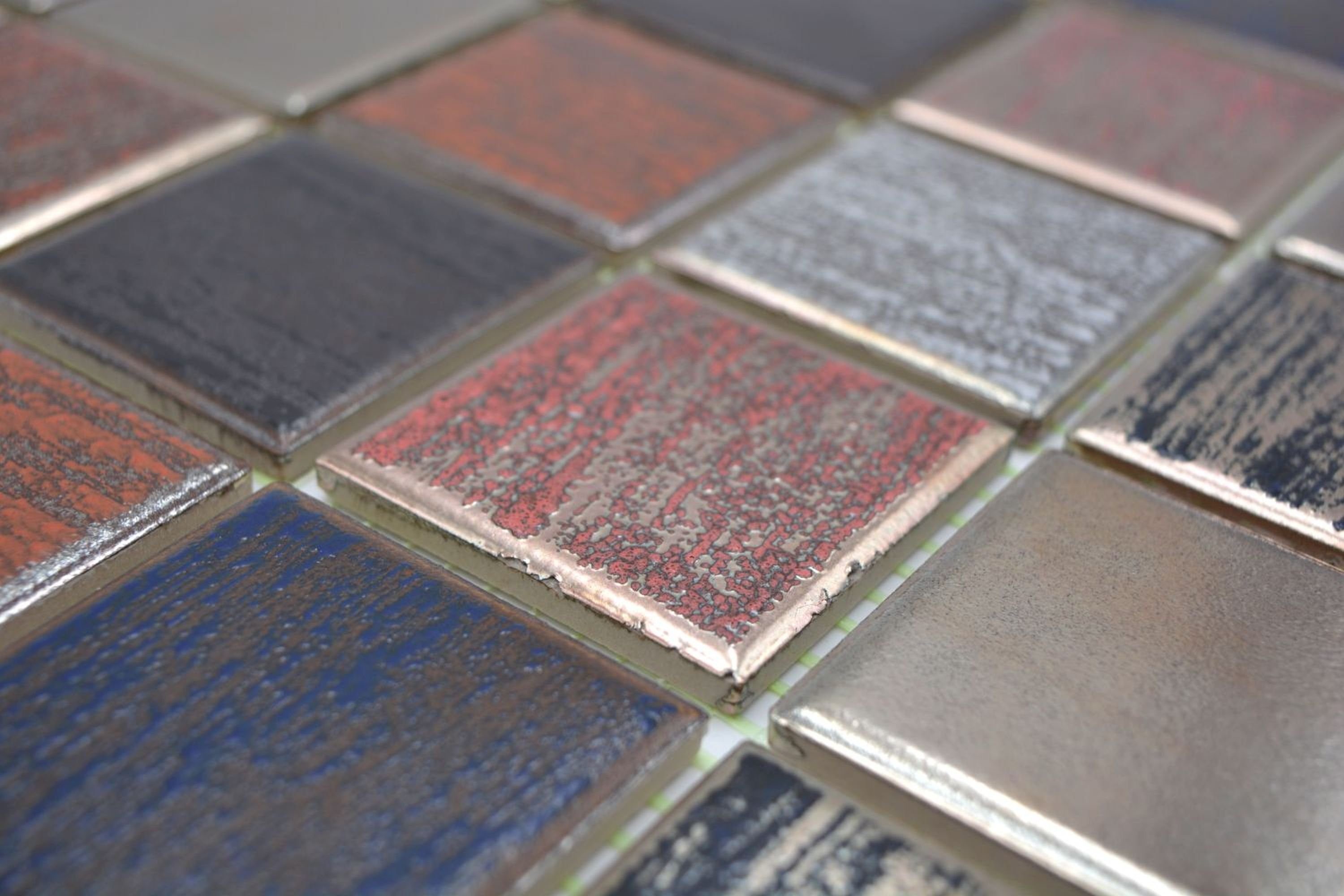 Mosani Mosaikfliesen Retrofliesen Keramik Mosaikfliesen Bunt used look