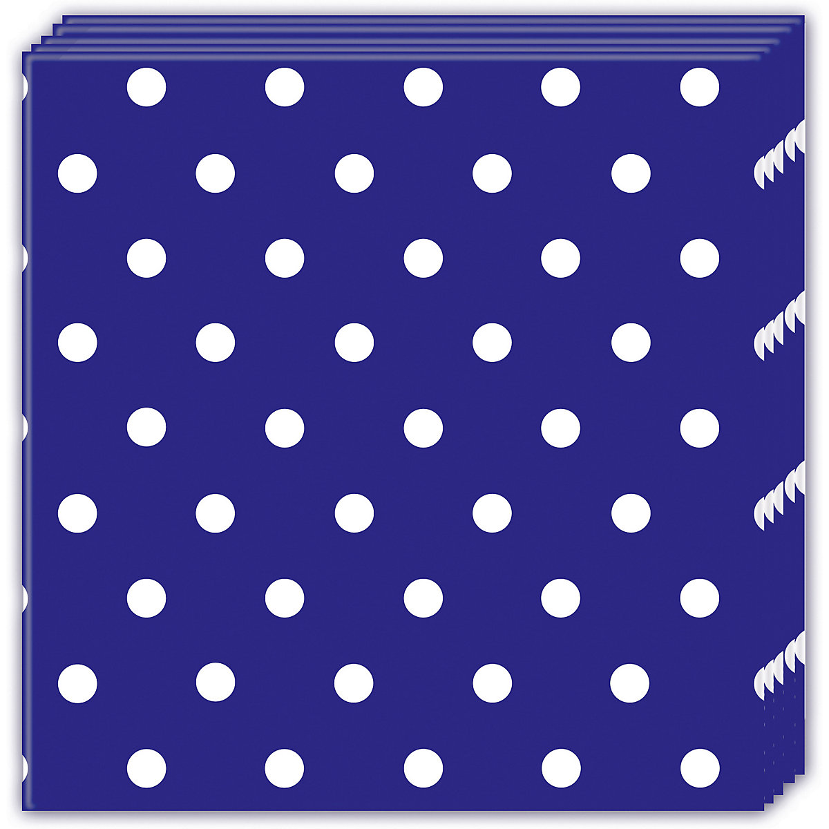 Servietten Blue Royal Dots, 33 x 33 cm, 3-lagig, 20 Stück