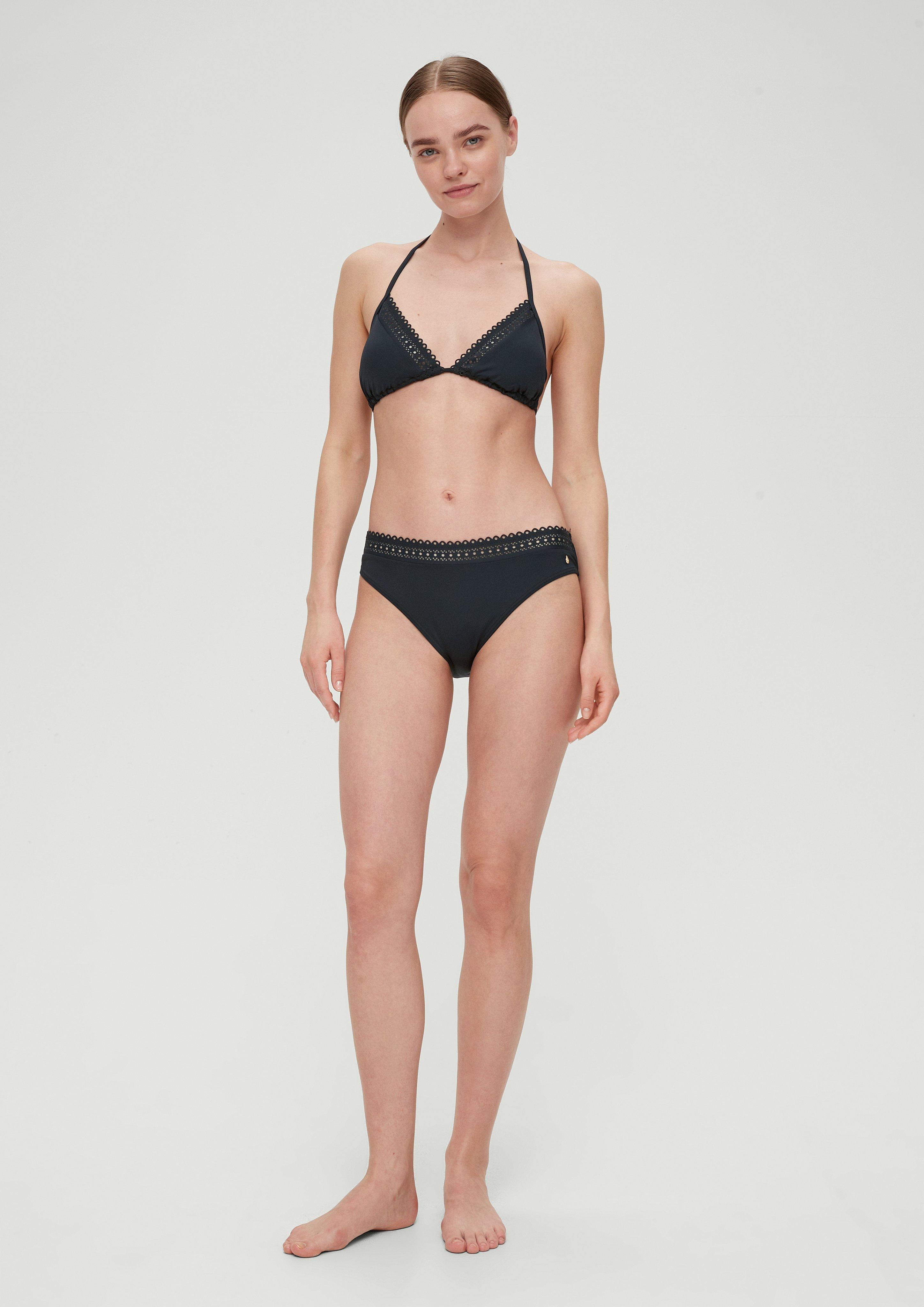 Bikinihose mit Lochstickerei  6008713-9999