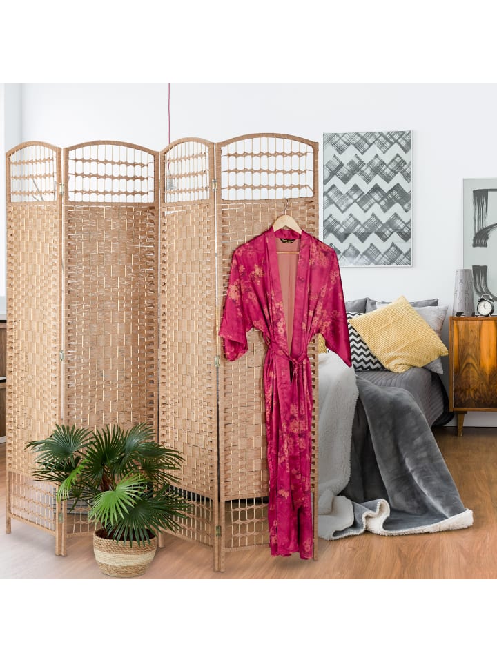 relaxdays Paravent in Natur- (B)180 x (H)180 cm günstig kaufen onesize
