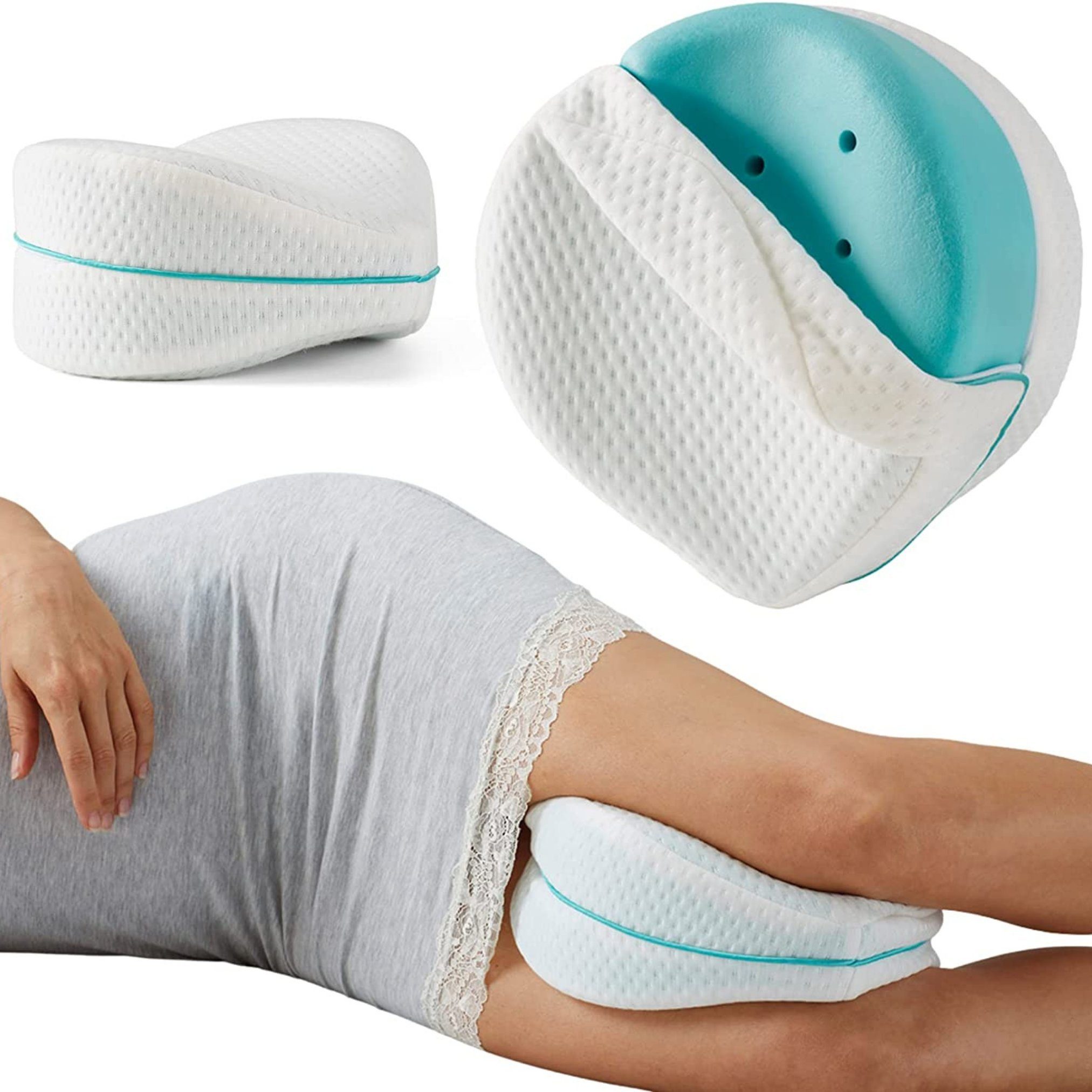 Restform® Seitenschläferkissen Leg Pillow ergonomisches Knie- und Beinruhekissen, Spar-Set, 1-tlg., Orthopädisches Beinkissen aus Memory-Schaum, Seitenschläferkissen