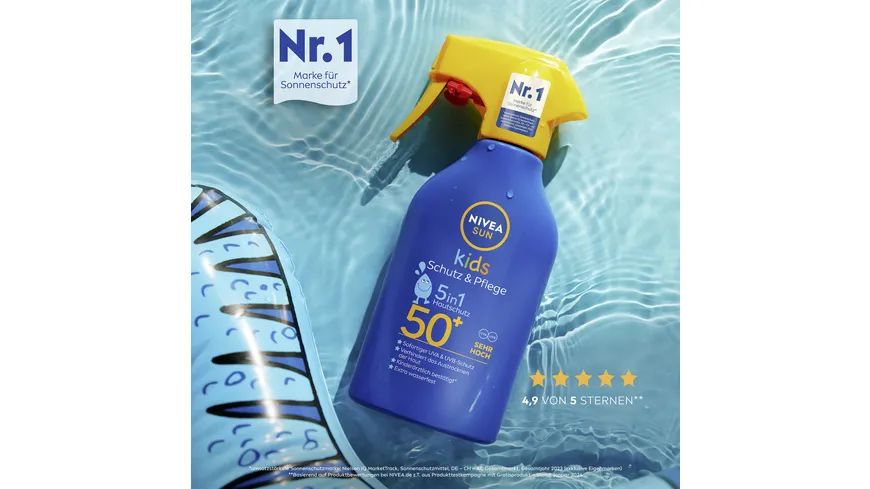 NIVEA SUN Kids Schutz & Pflege 5in1 Hautschutz LF50+ 250 ml