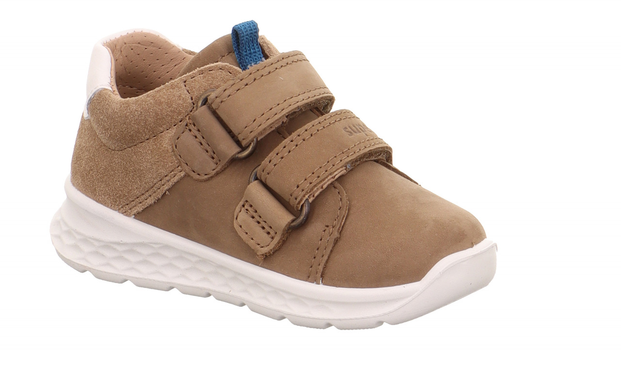 BREEZE - Braun/Blau Sneaker low mit Klettverschluss