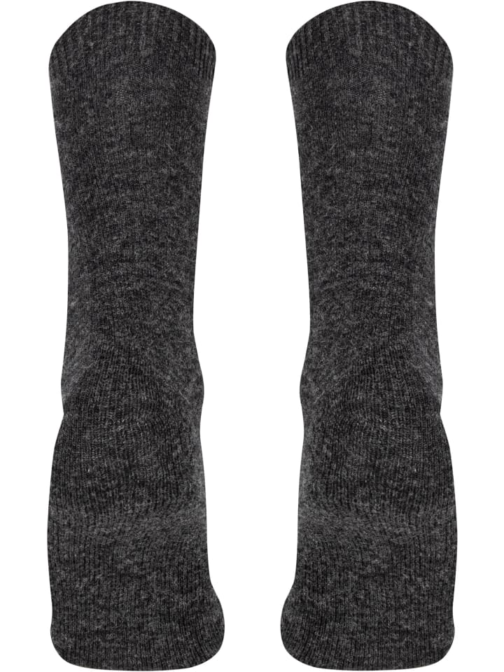 normani 3 Socken aus Cashmere und Merinowolle mit Komfortbund in Anthrazit günstig kaufen