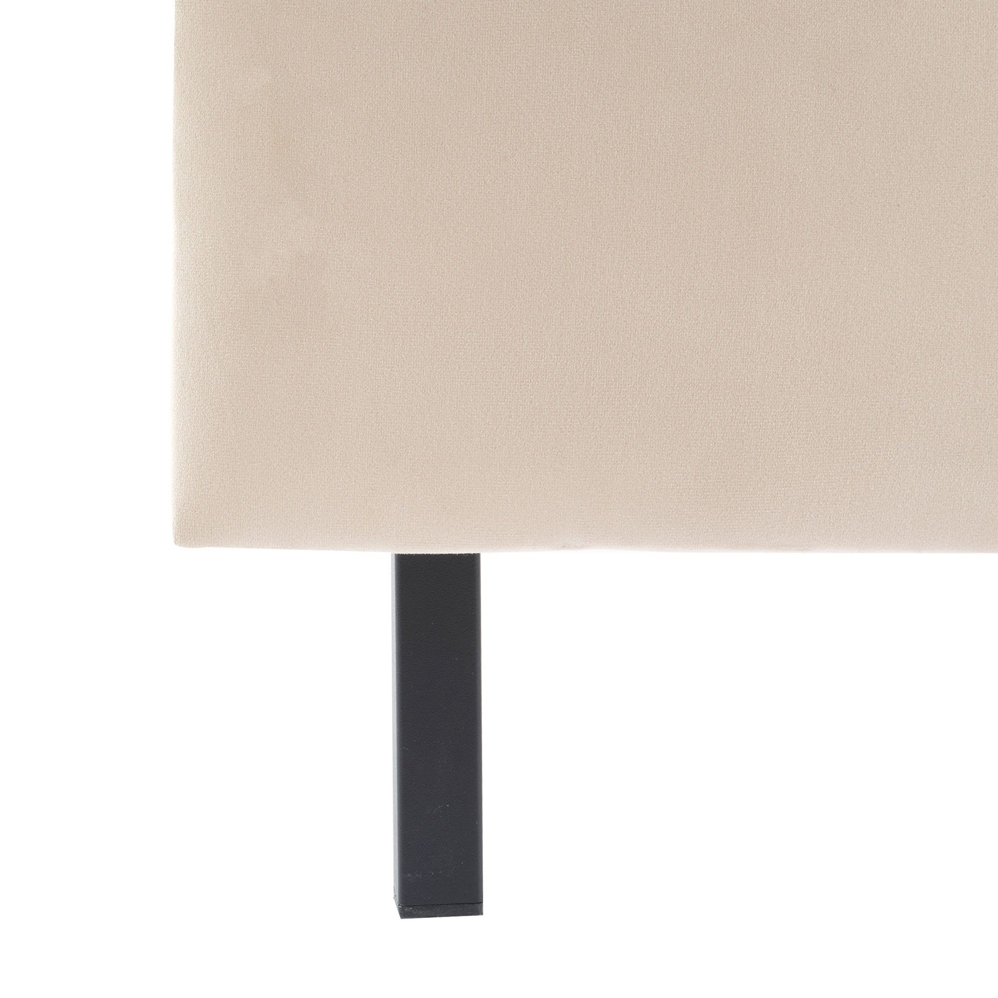 Flieks Polsterbett, Kinderbett Einzelbett mit warmgelben Lichtstreifen 90x200cm Samt