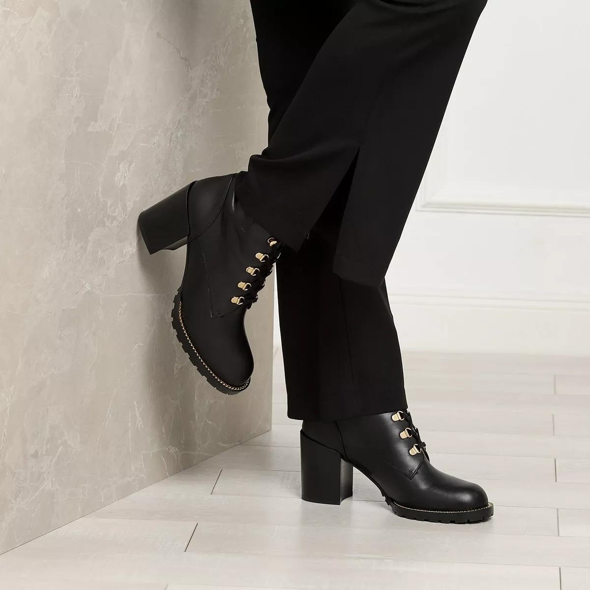 STUART WEITZMAN Stiefeletten schwarz Schnürstiefel
