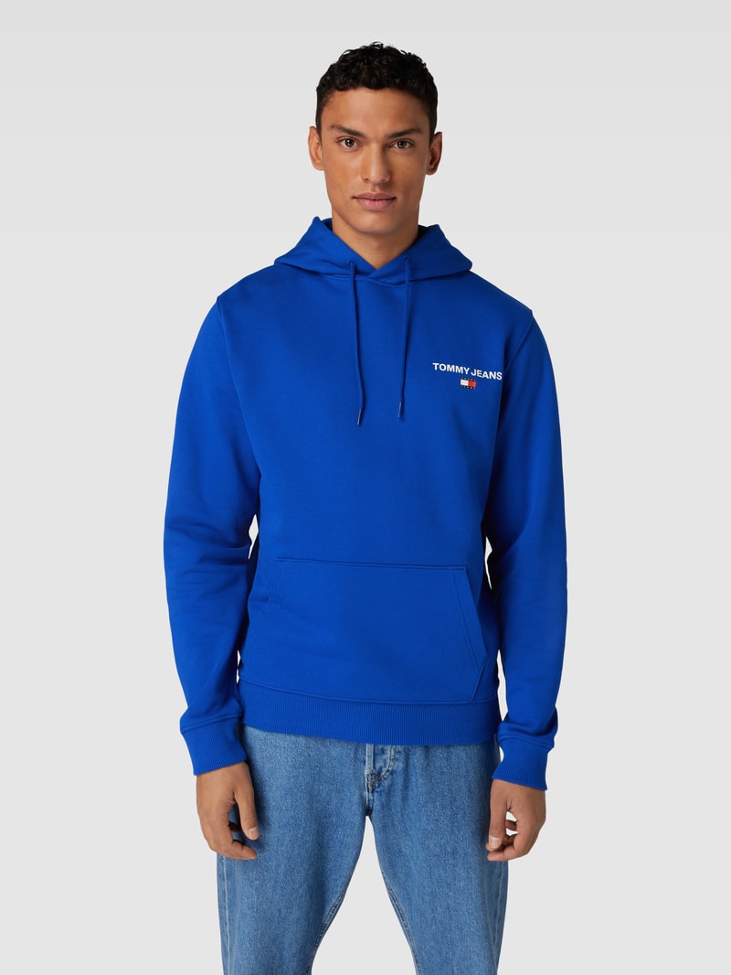 Hoodie mit Känguru-Tasche in royalblau