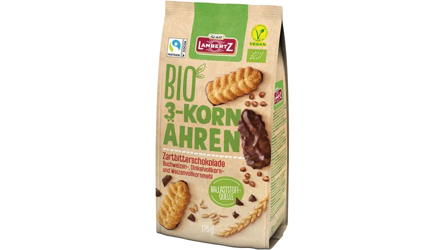 Henry Lambertz 3-Korn Ähren Zartbitter-Schokolade 175 g