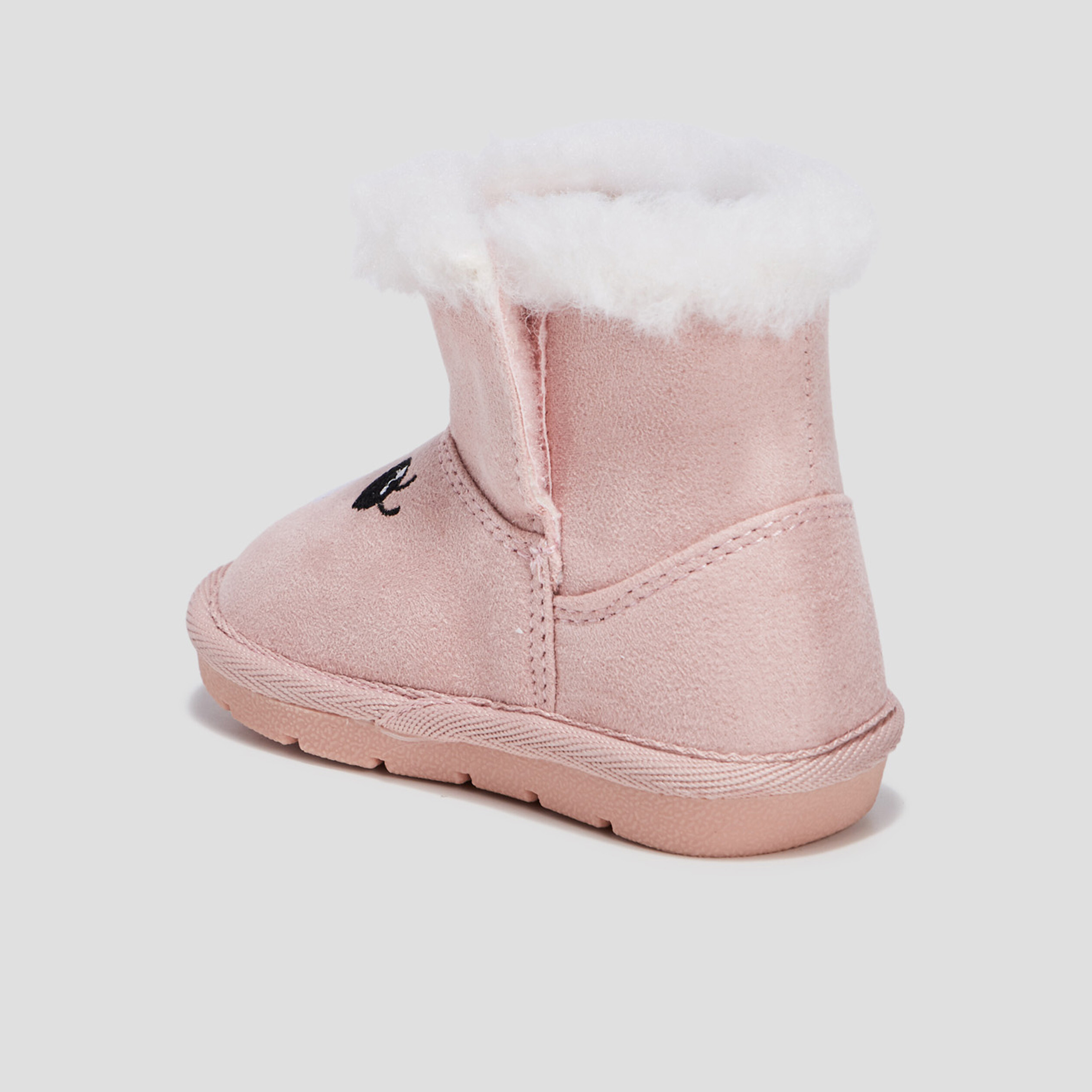 Bottes fourrées rose bébé fille | La Halle