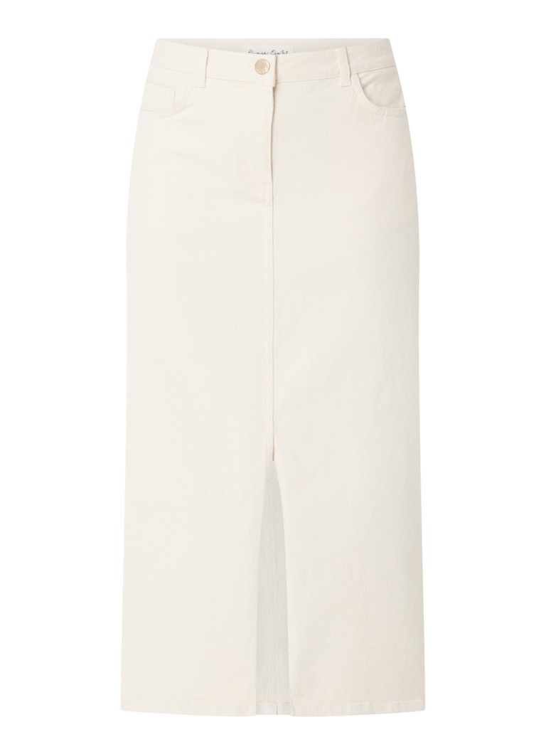 Jupe midi en denim Phase Eight Amani avec fente