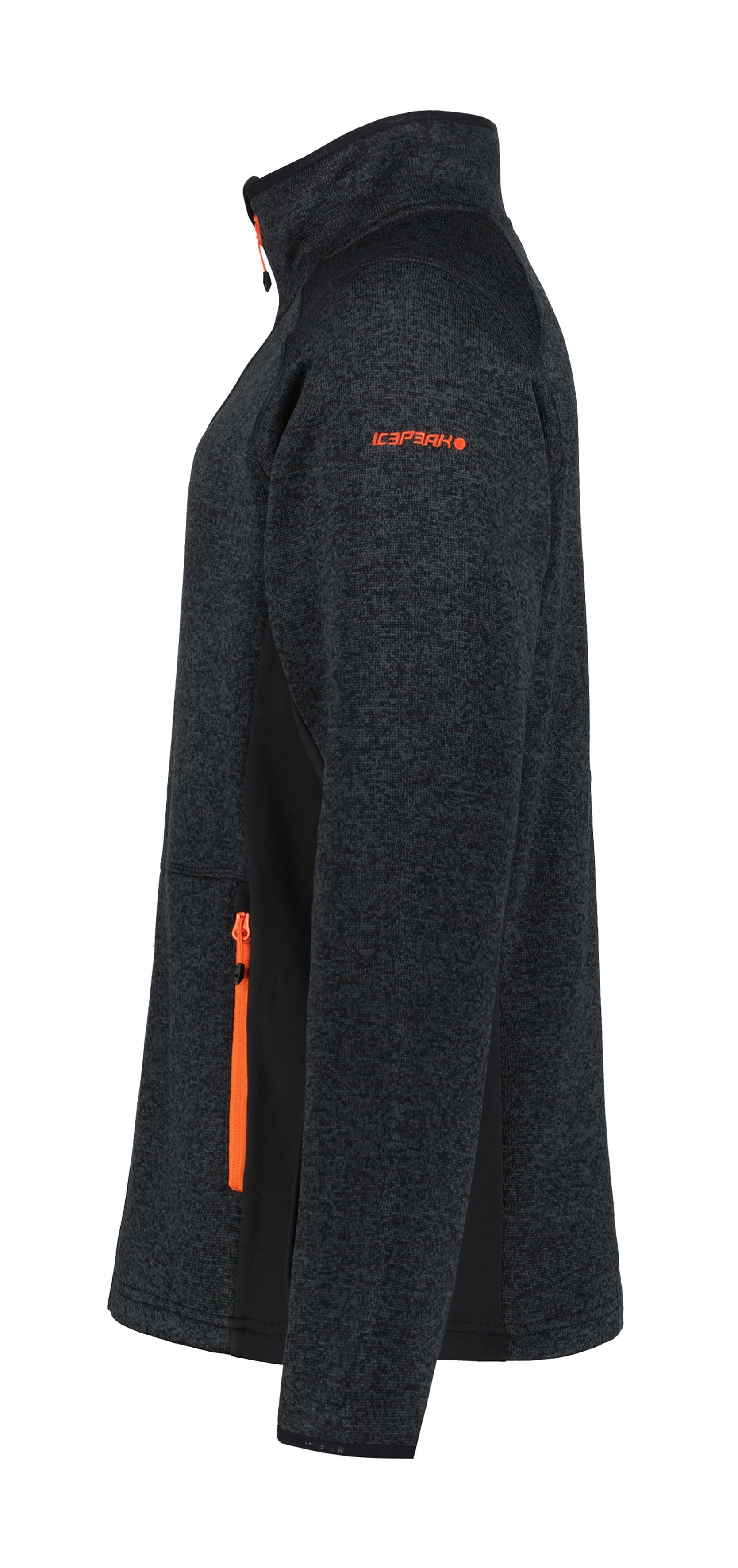 Icepeak Funktionsjacke ICEPEAK BODE mit kontrastfarbener Logostickerei am Oberarm