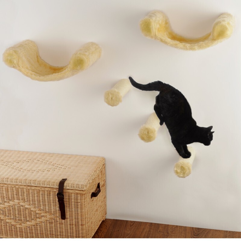 Silvio Design Kratzbäume Silvio Design Katzen-Kletterwand Finja 5-teilig