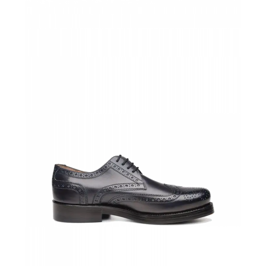 Heinrich Dinkelacker - Businessschuhe Derby RIO FULL-BROGUE TC Kalbsleder - blau