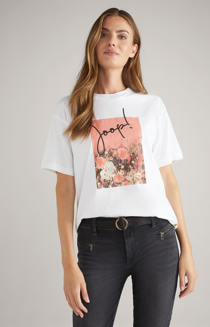 Baumwoll-T-Shirt in Weiß