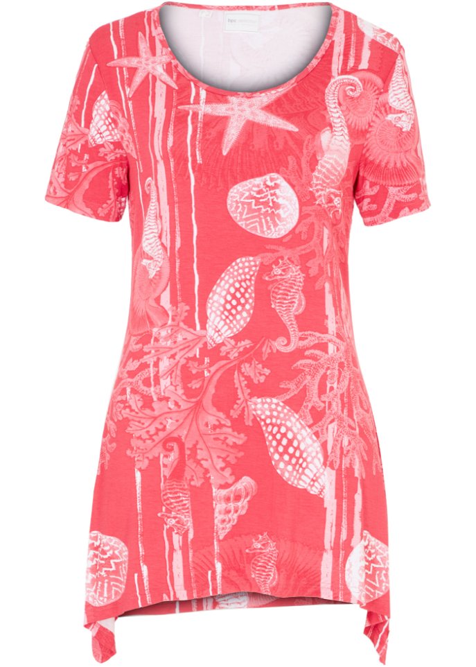 Longshirt mit Zipfel