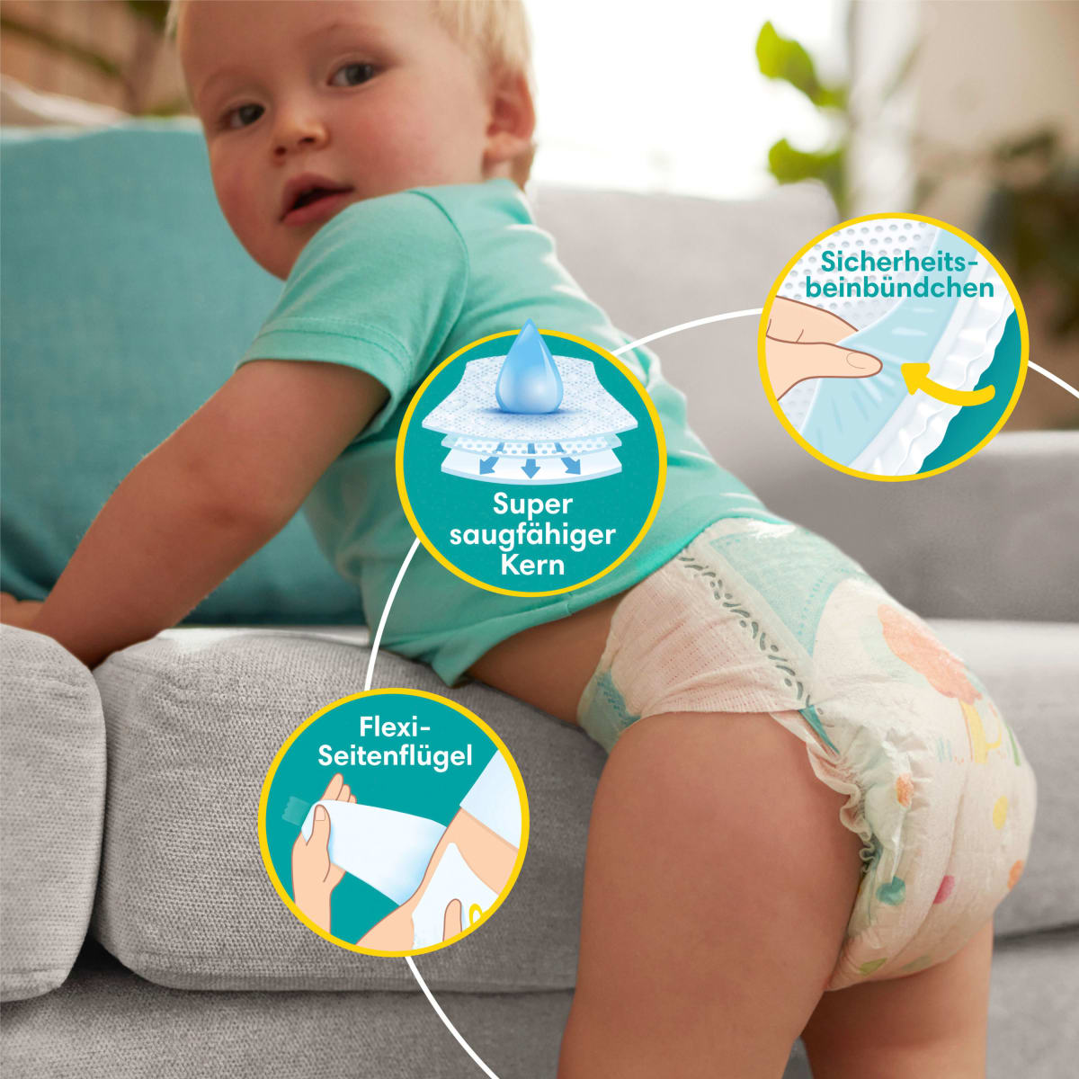 Windeln Baby Dry Gr.7 Extra Large (15+ kg), Monatsbox, 132 St