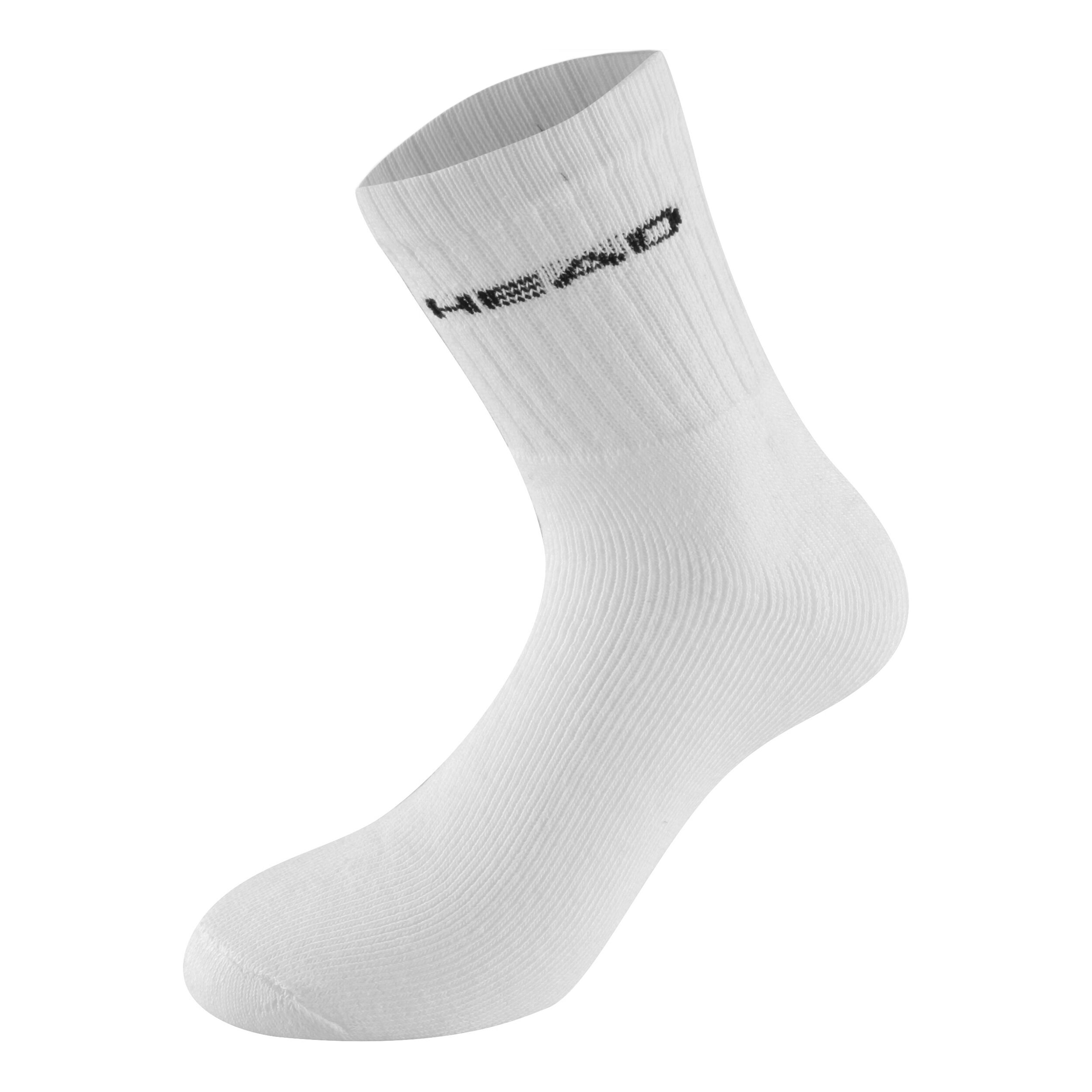 Club Short Crew Tennissocken - Weiß, Schwarz
