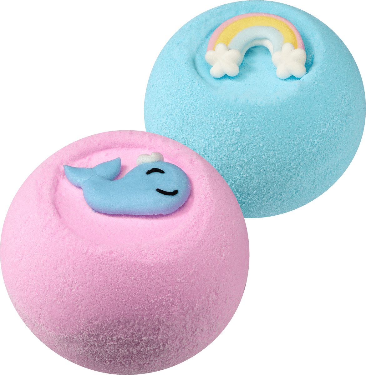 Badekugeln Wal/Regenbogen, 170 g