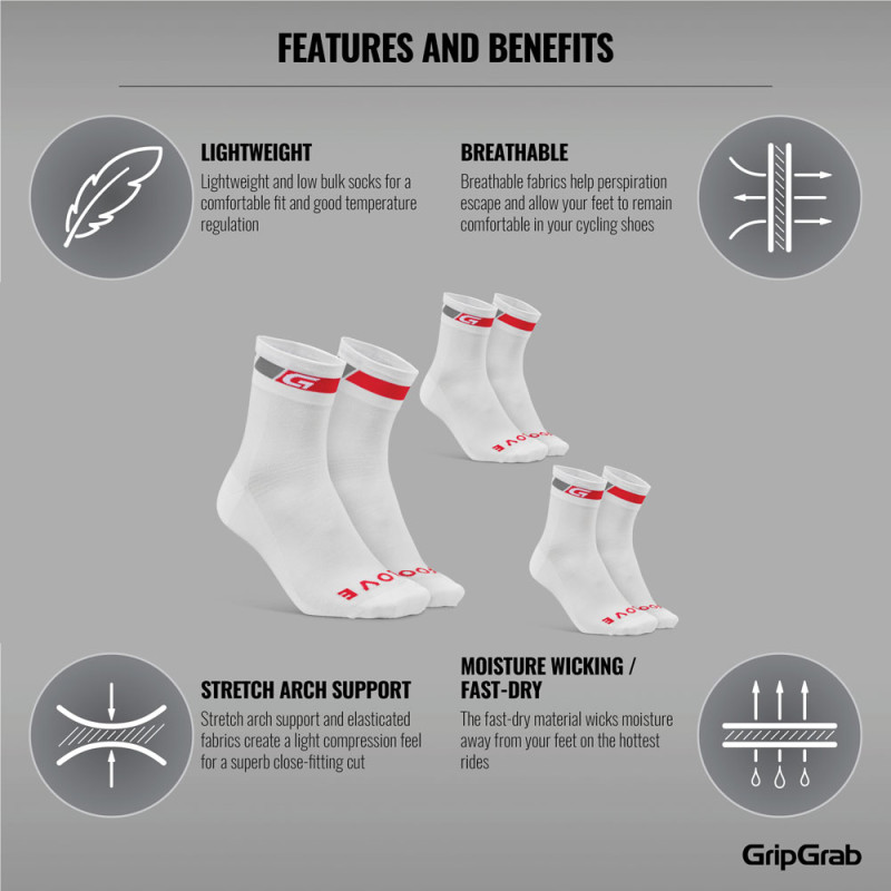 GripGrab Coolmax® Regular Cut - Socken (3er-Pack) kaufen | Bike-Discount