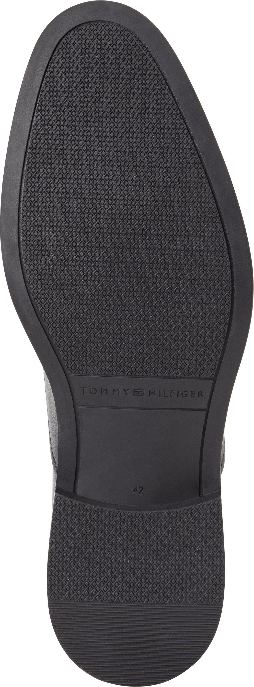 Tommy Hilfiger CORE RWB HILFIGER LTH L BOOT Schnürstiefelette mit Streifen an der Ferse