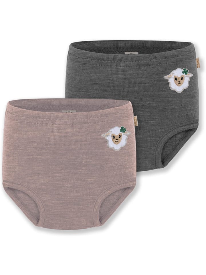Normani Outdoor Sports 2er Pack Baby Merino Windelhose Tokoroa in Anthrazit/Rosa günstig kaufen