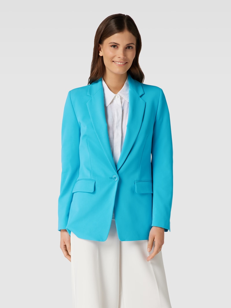 Blazer mit Reverskragen in ozean blau