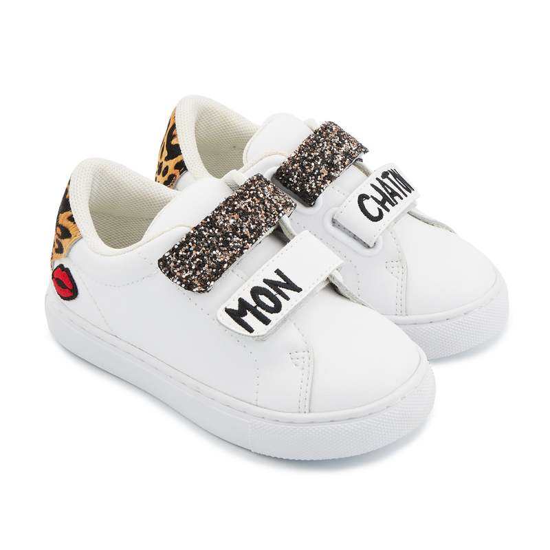 Baskets en cuir Mini Edith mon chaton