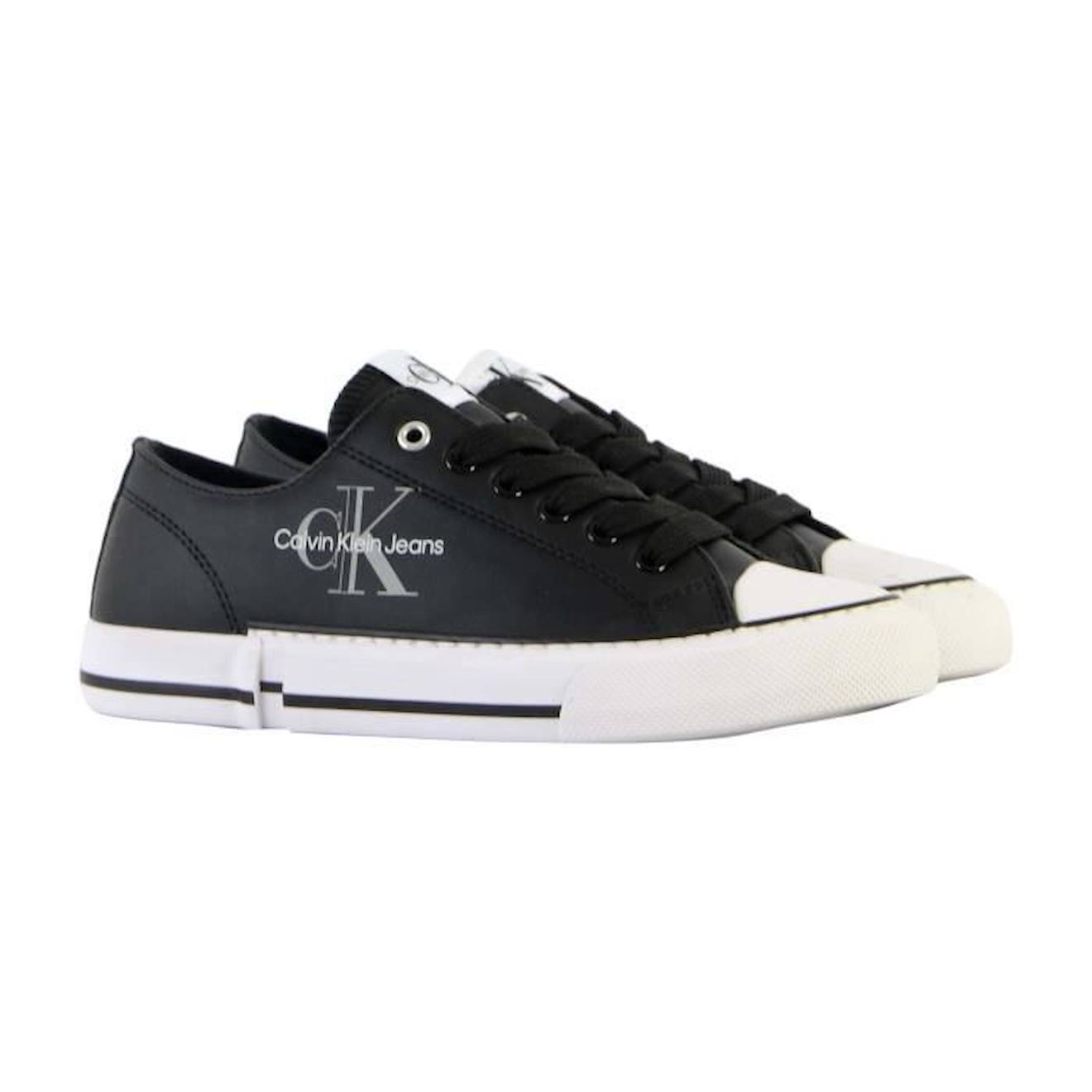 Basket à Lacets Juniors Calvin Klein Low Cut Lace-Up noir