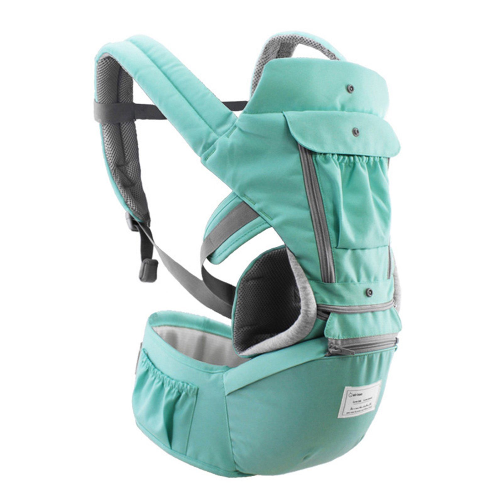 Tidyard Bauchtrage Hüftsitz Atmungsaktives und Abnehmbares Design (Verstellbarer Gurt Seitentaschen, Ergonomische Baby-Sicherheitsträger Träger Taillenhocker), für 0-36 Monate Babys Kleinkinder