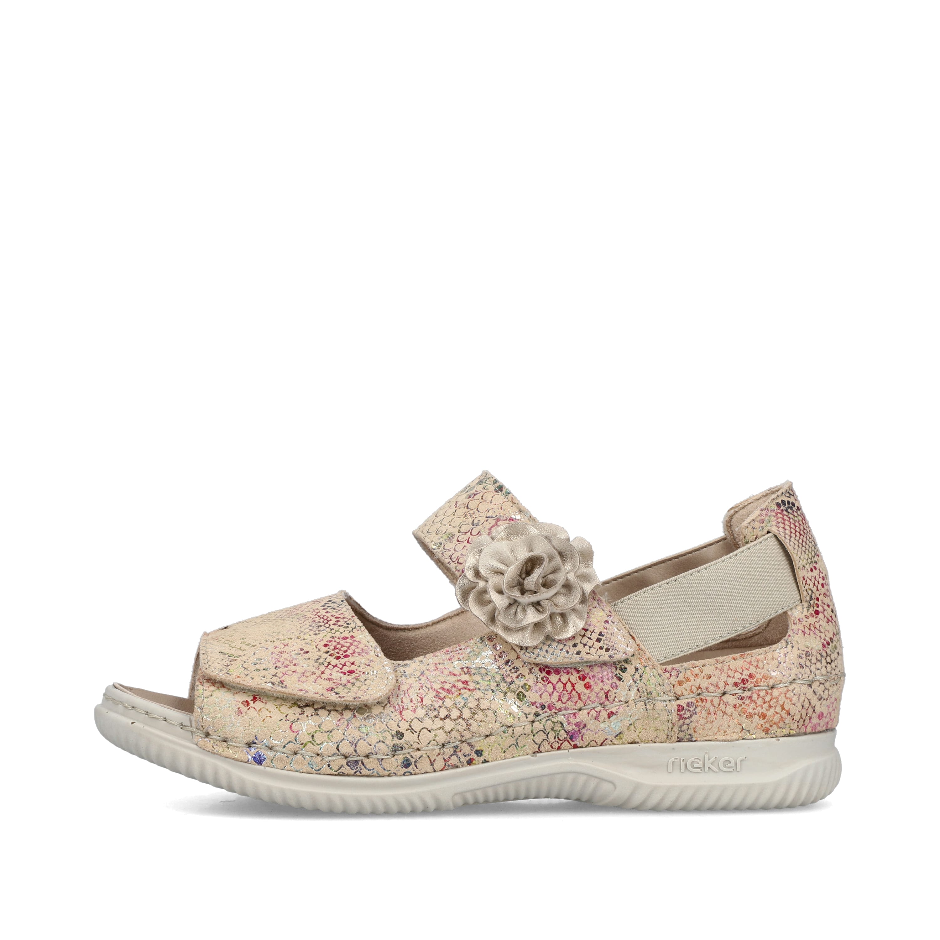 Rieker Damen Riemchensandalen multi-creme