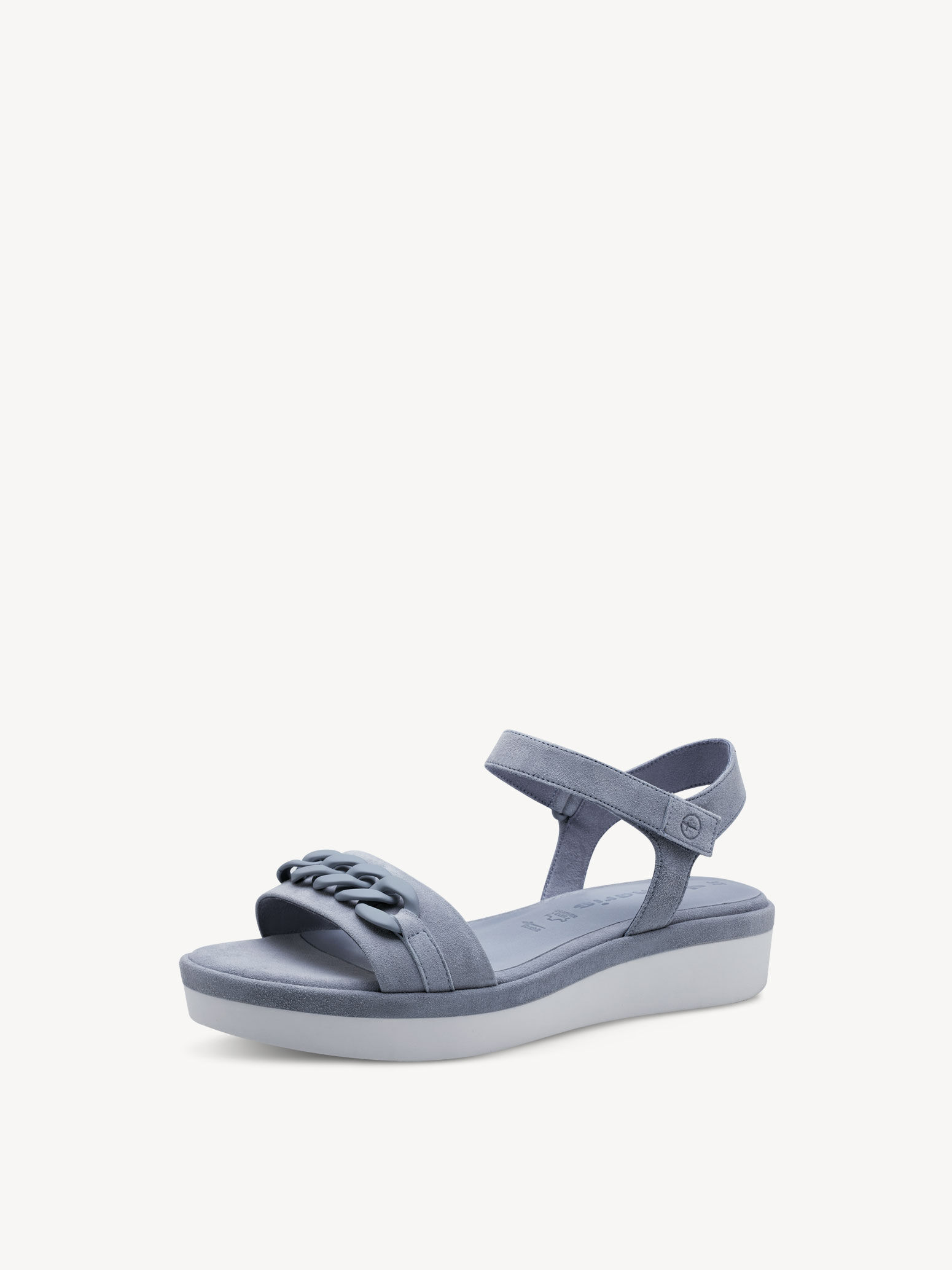 Sandale en cuir - bleu