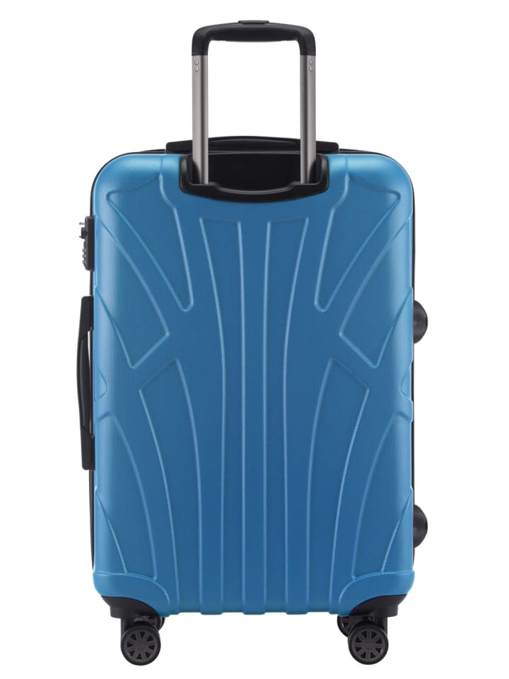 suitline mittelgroßer Hartschalen-Koffer Check-In Reisekoffer TSA 68L in Cyanblau günstig kaufen M