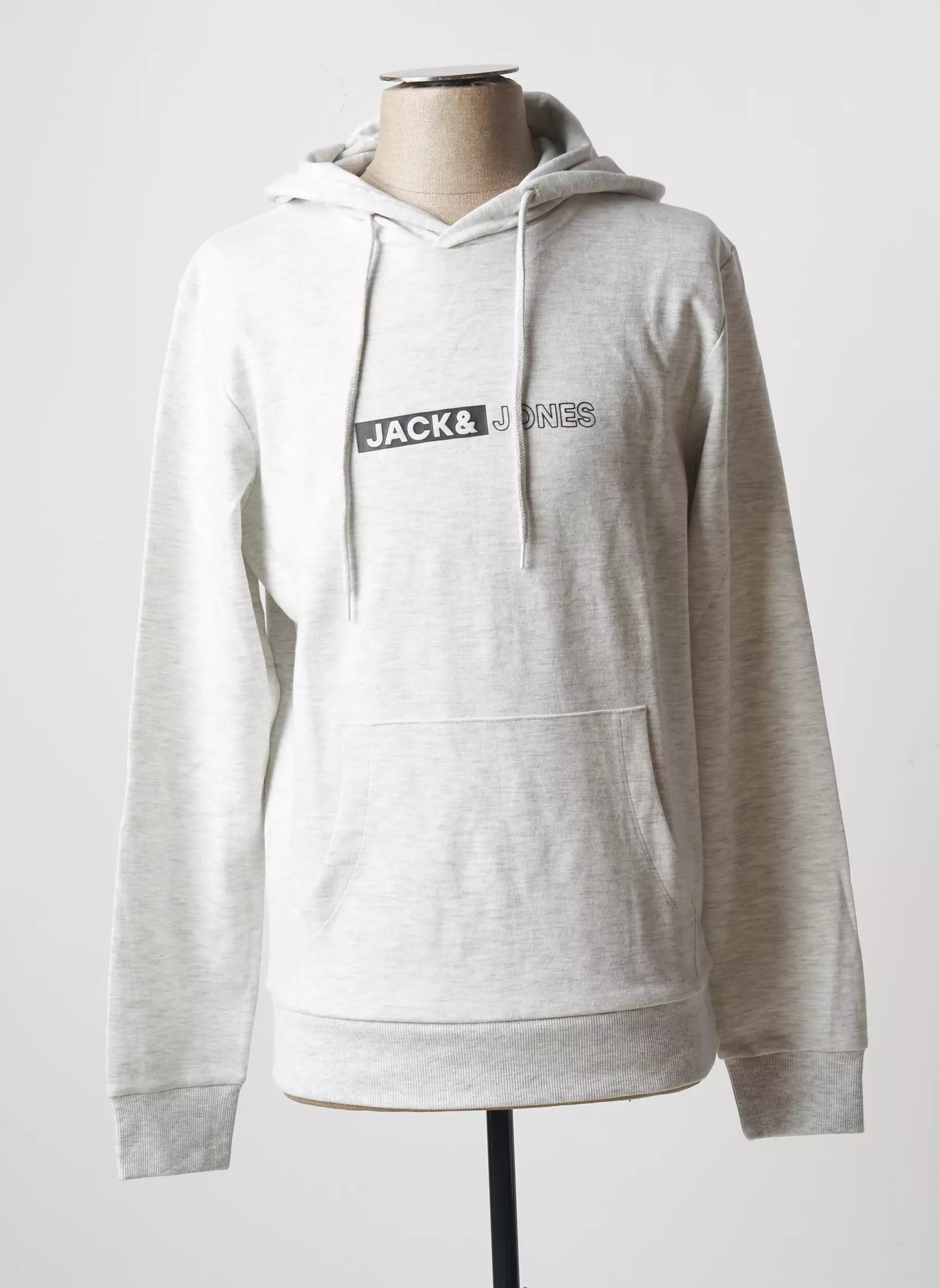 Jack Jones Sweat Capuche Homme couleur gris