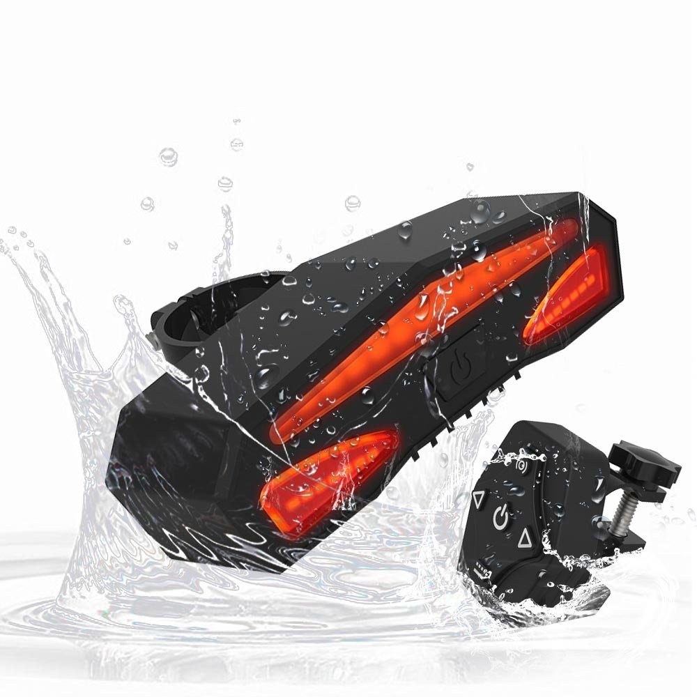 Sunicol Fahrrad-Rücklicht Solarbetriebenes Sicherheitsflutlicht, 6500K, für Außenparkplätze, Drahtlos, Fernbedienung, Wasserdichte, USB wiederaufladbar
