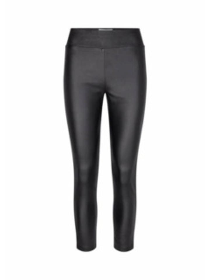 soyaconcept Lederhose für Damen in schwarz in schwarz günstig kaufen 38