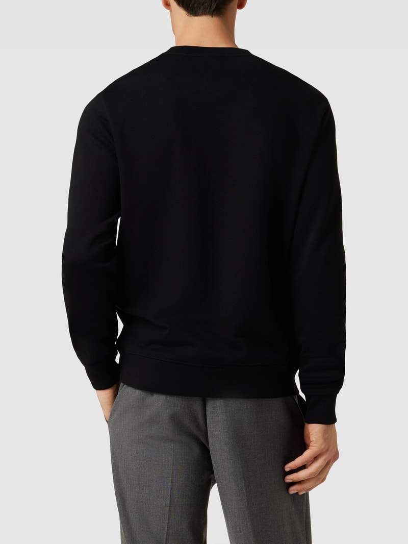 Sweatshirt mit Label-Detail Modell 'Dem' in schwarz