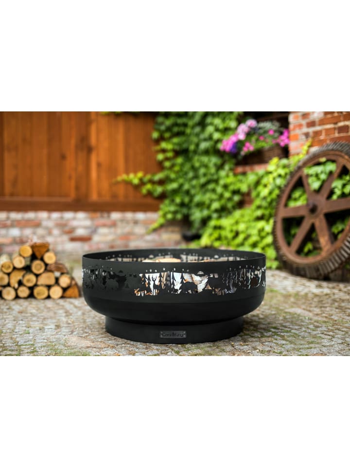 GMD Living Feuerschale FOREST in Schwarz günstig kaufen Ø 80 cm