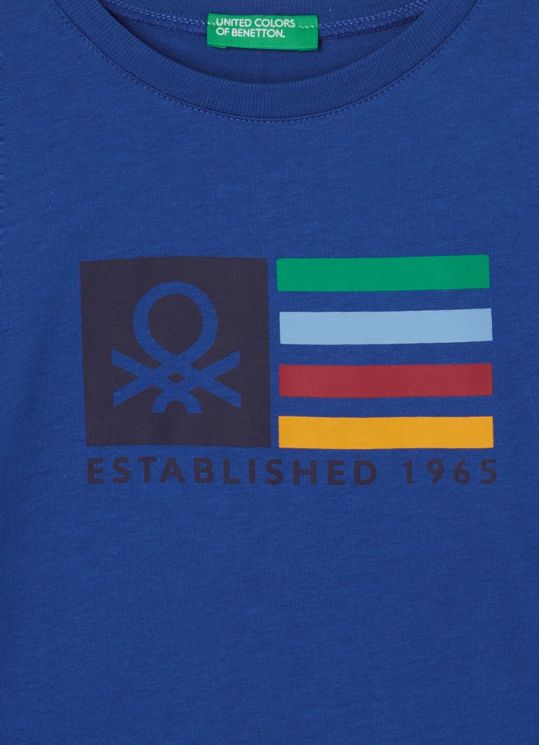 Benetton košulja dugih rukava s printom logotipa
