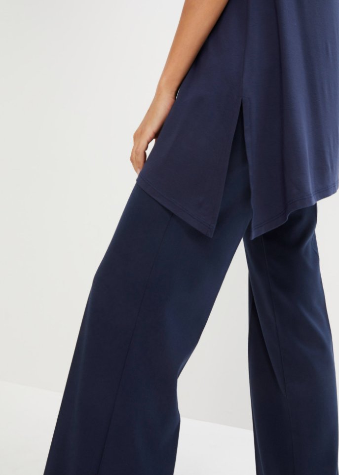 Asymmetrisches Long-Top mit Glitzerschmetterling