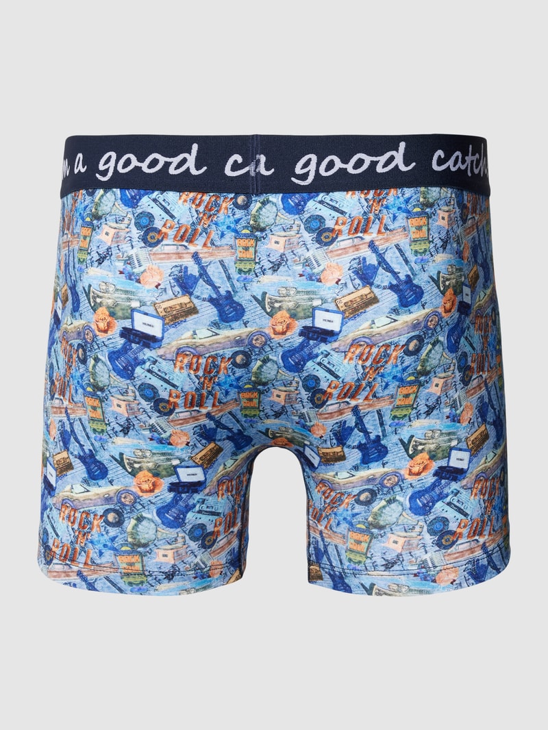 Boxershorts mit elastischem Logo-Bund in hellblau