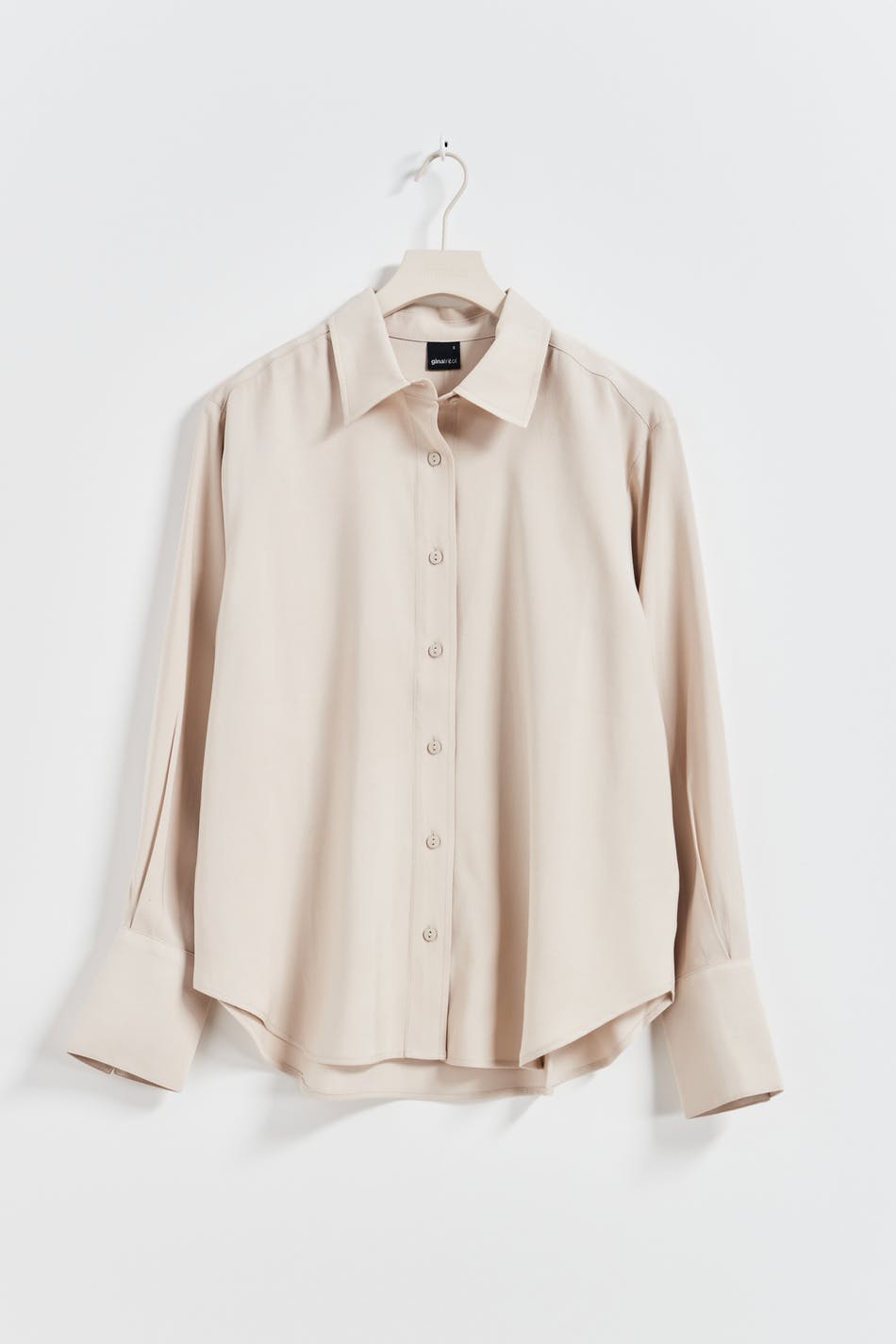 Relaxed viscose shirt