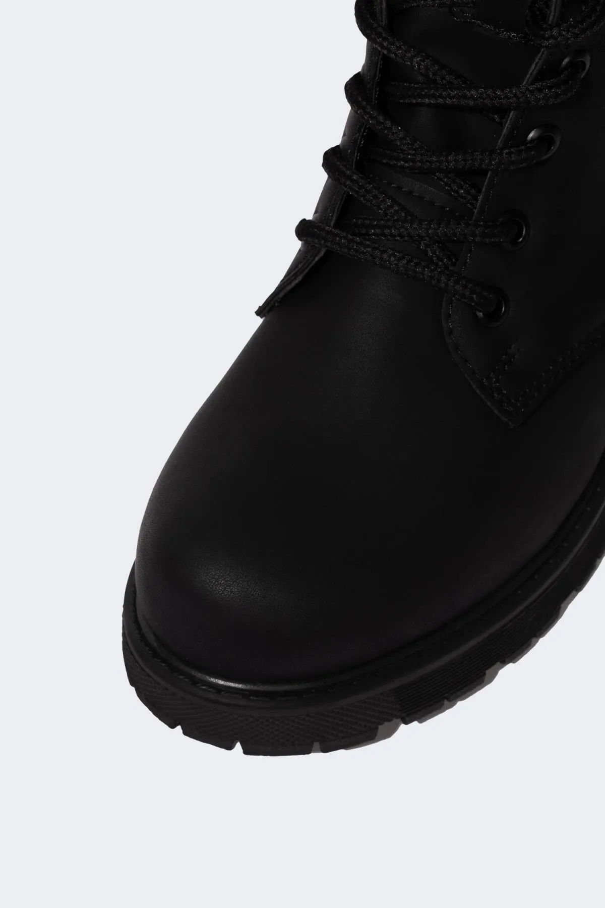 DeFacto  Damen Winterstiefel aus Kunstleder mit Schnürung und Reißverschluss, dicke Sohle, B0931ax23au