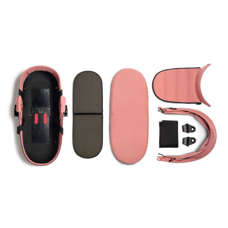 Poussette Yoyo2 4 roues châssis noir nacelle ginger Babyzen