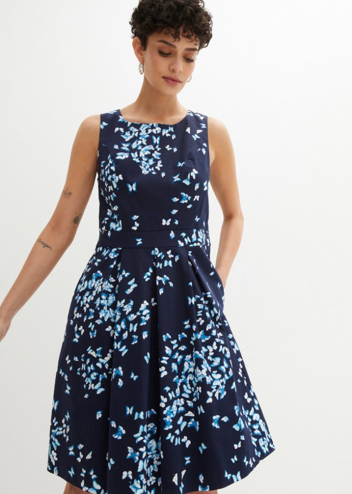 Kleid mit Schmetterlingsdruck