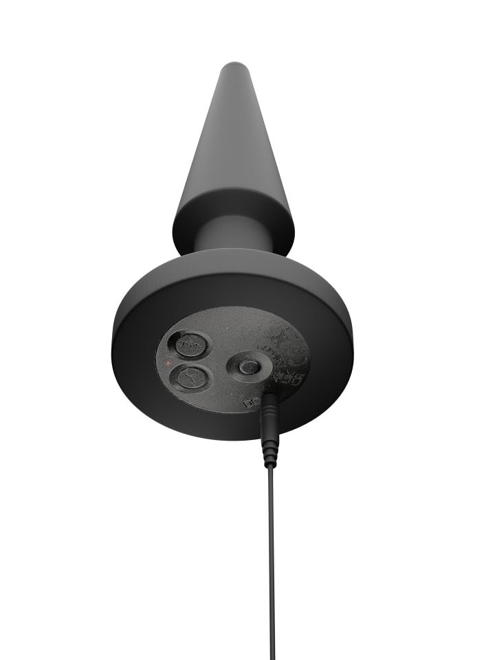 ANOS aufblasbarer Analplug RC Inflatable Plug with Vibration in schwarz günstig kaufen 14,5 cm